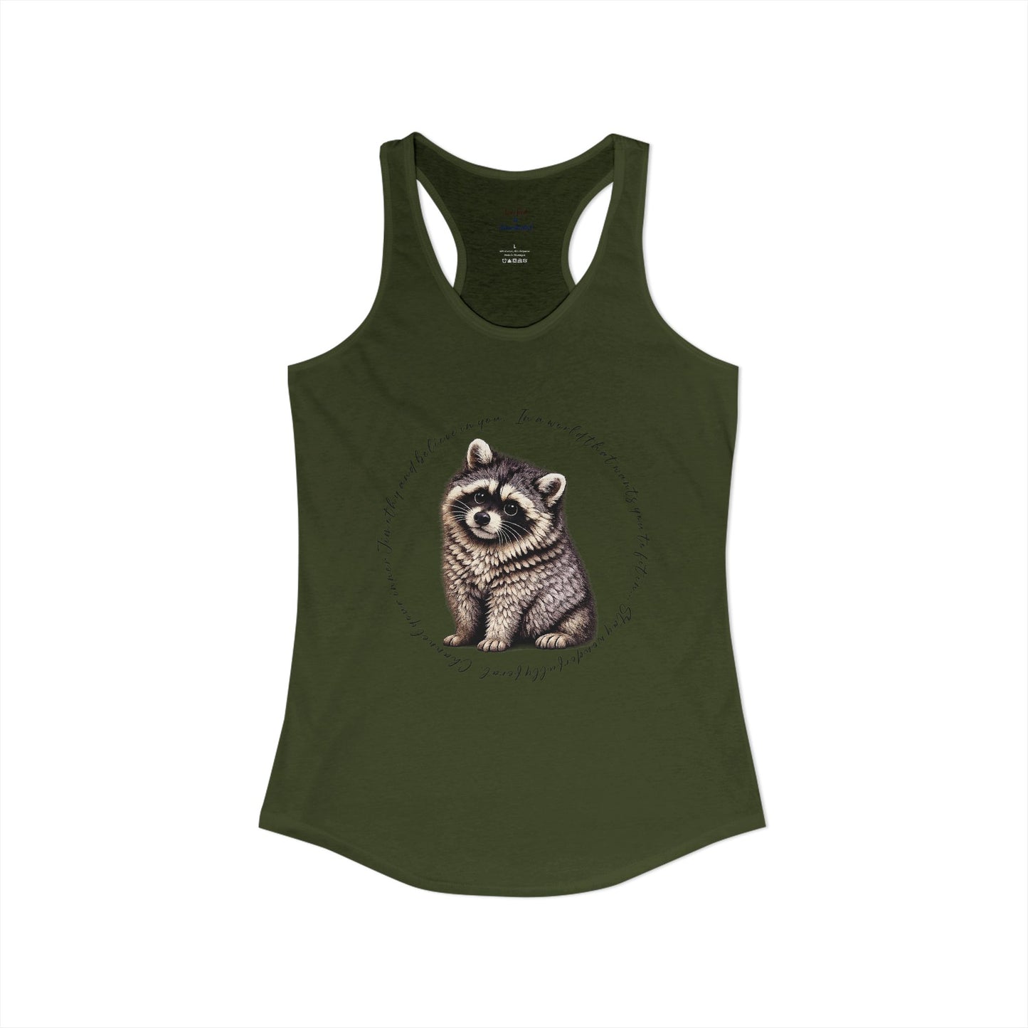 Jimothy Raccoon Racerback Tank