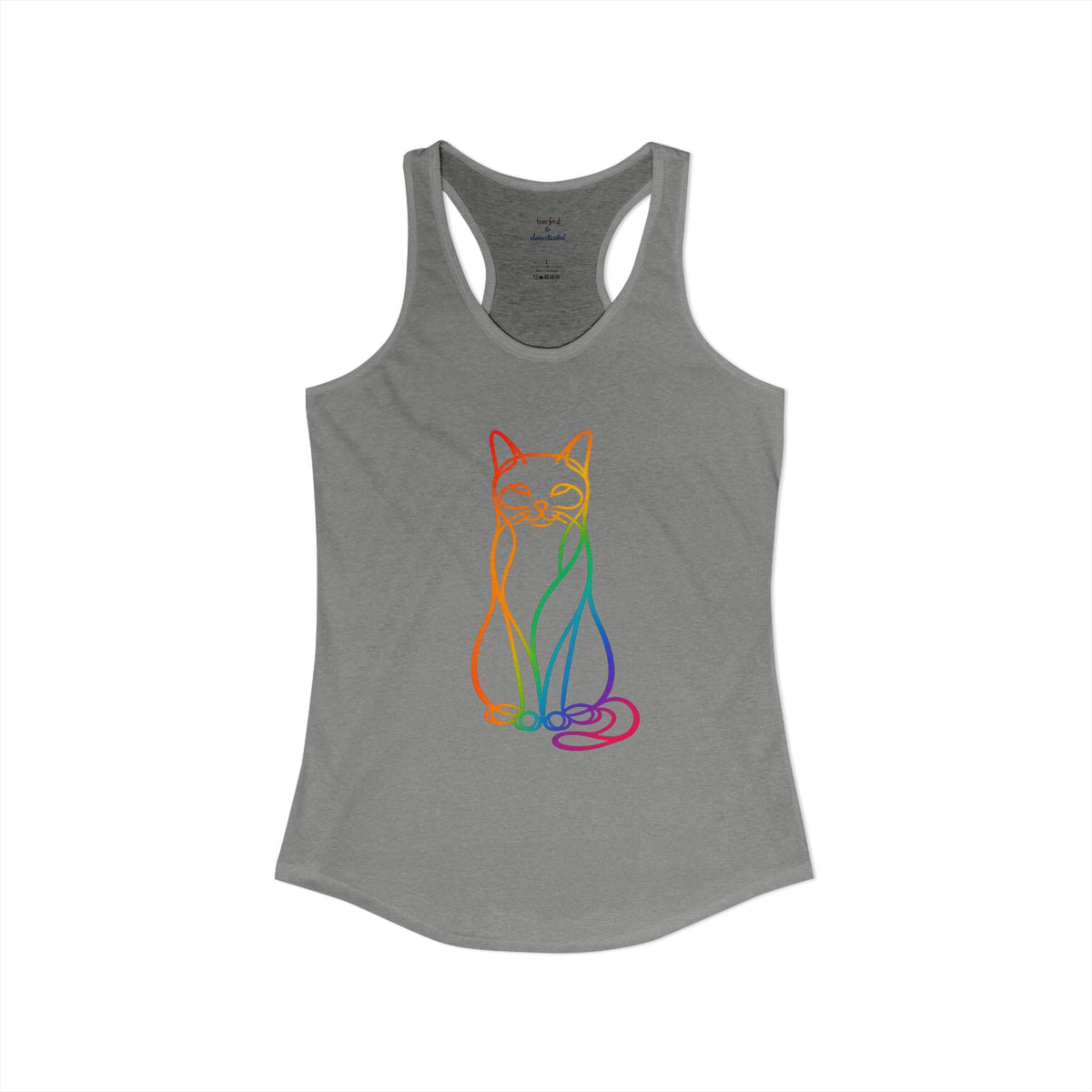 Rainbow Cat Racerback Tank