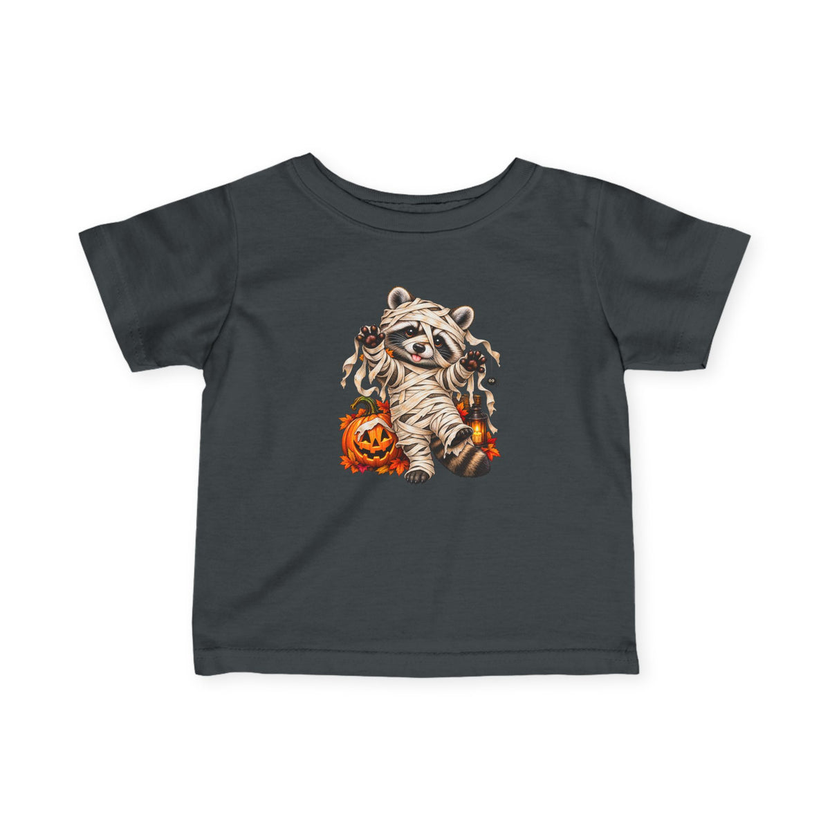 Halloween Mummy Raccoon Infant Tee