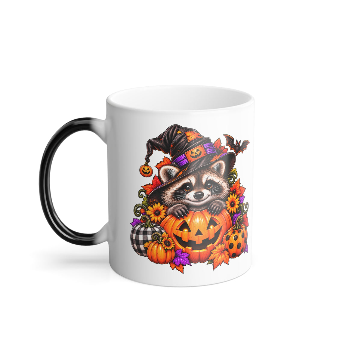 Halloween Raccoon Color-Changing Mug  11 oz