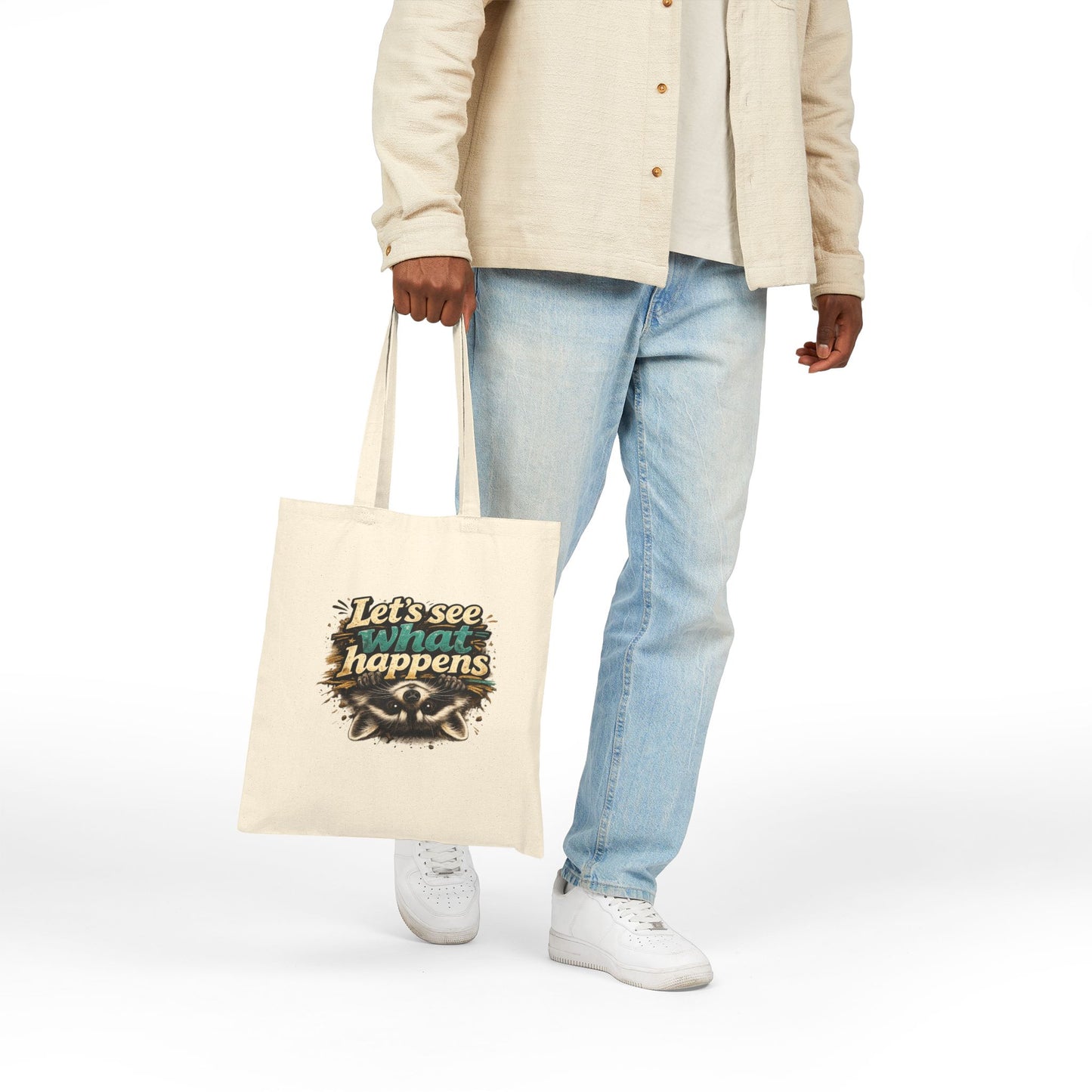 Let's See What Happens Canvas Tote Bag