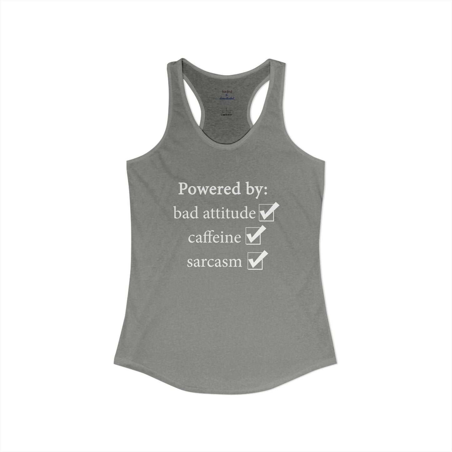 I'm Powered By Racerback Tank