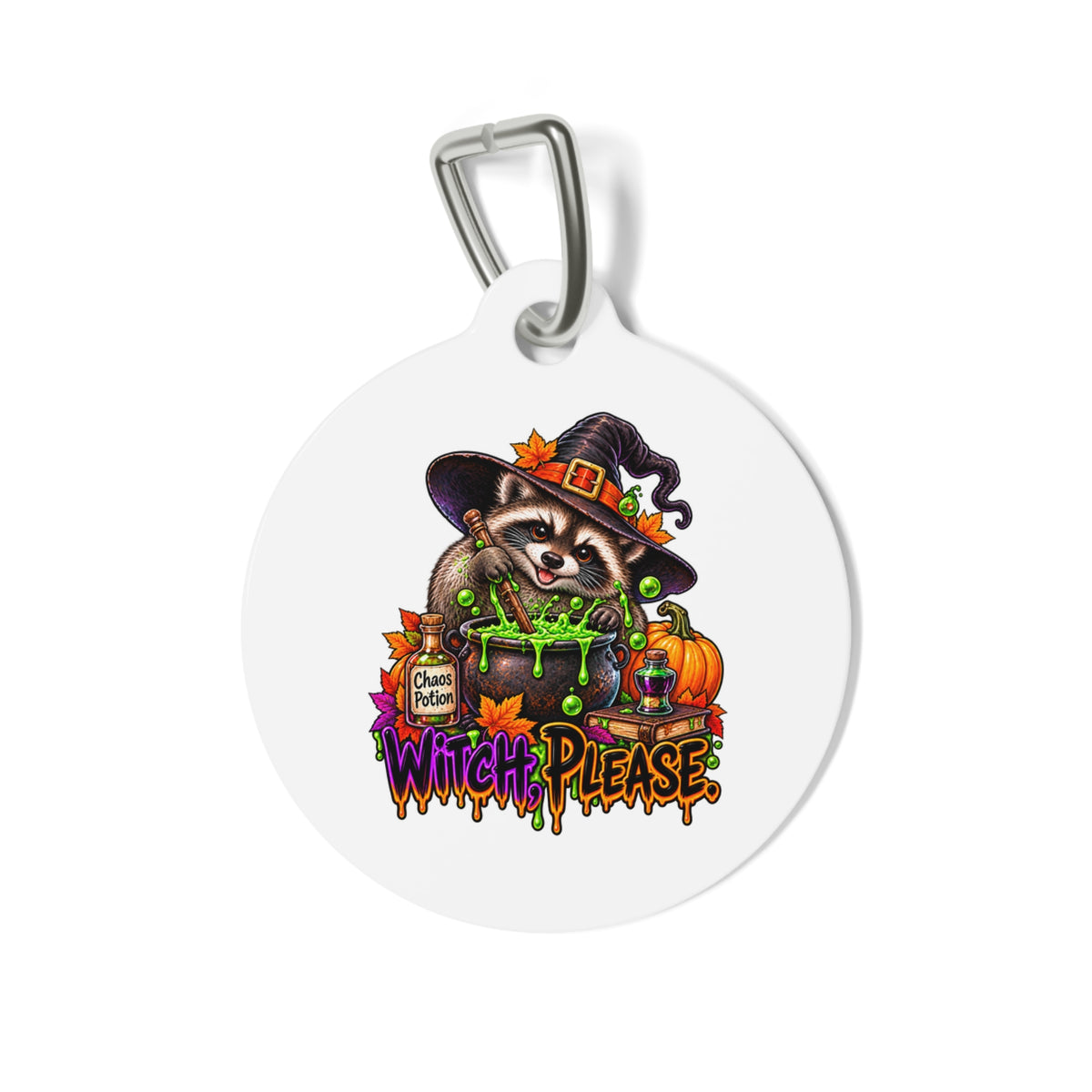 Halloween Raccoon Pet Tag