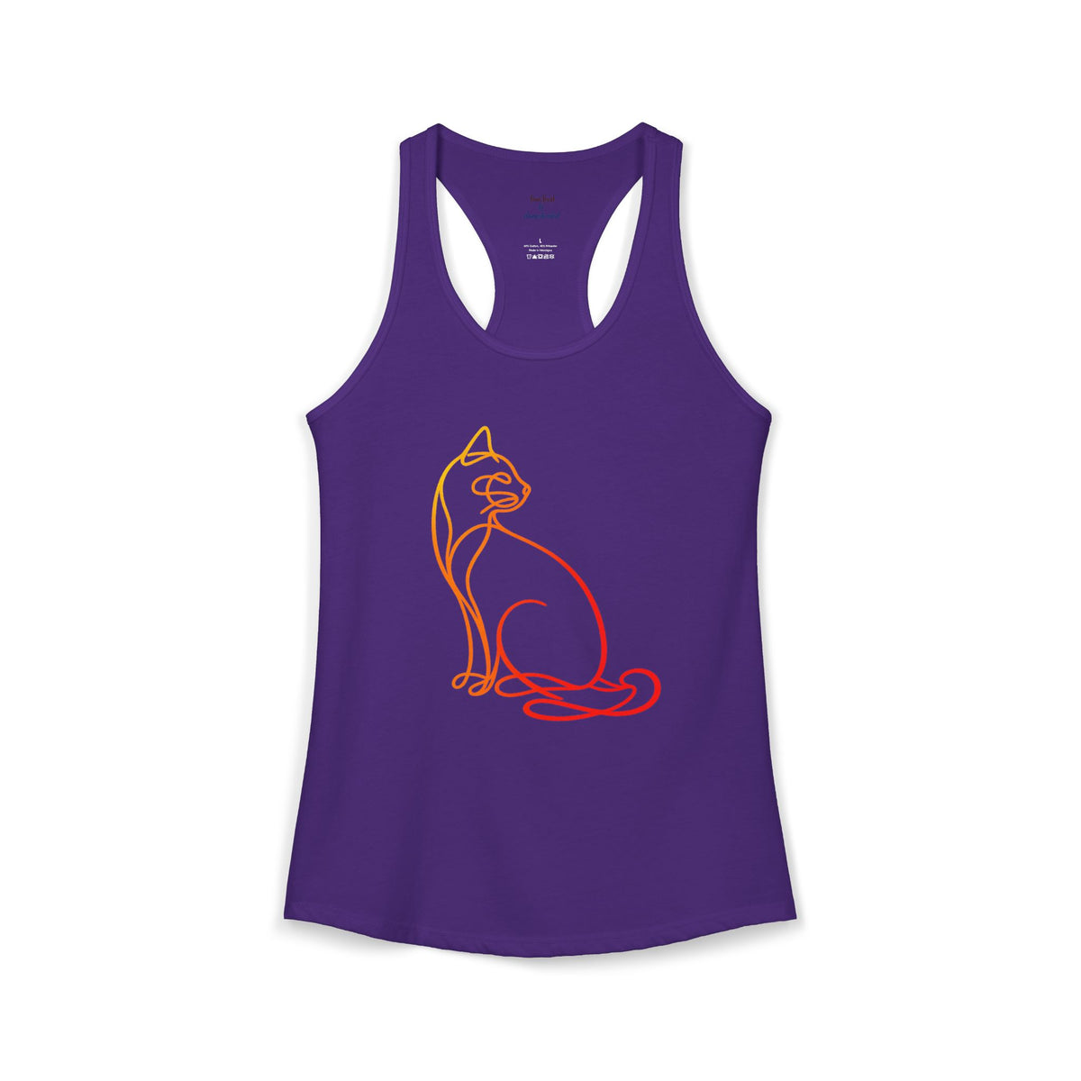 Sunrise Cat Racerback Tank