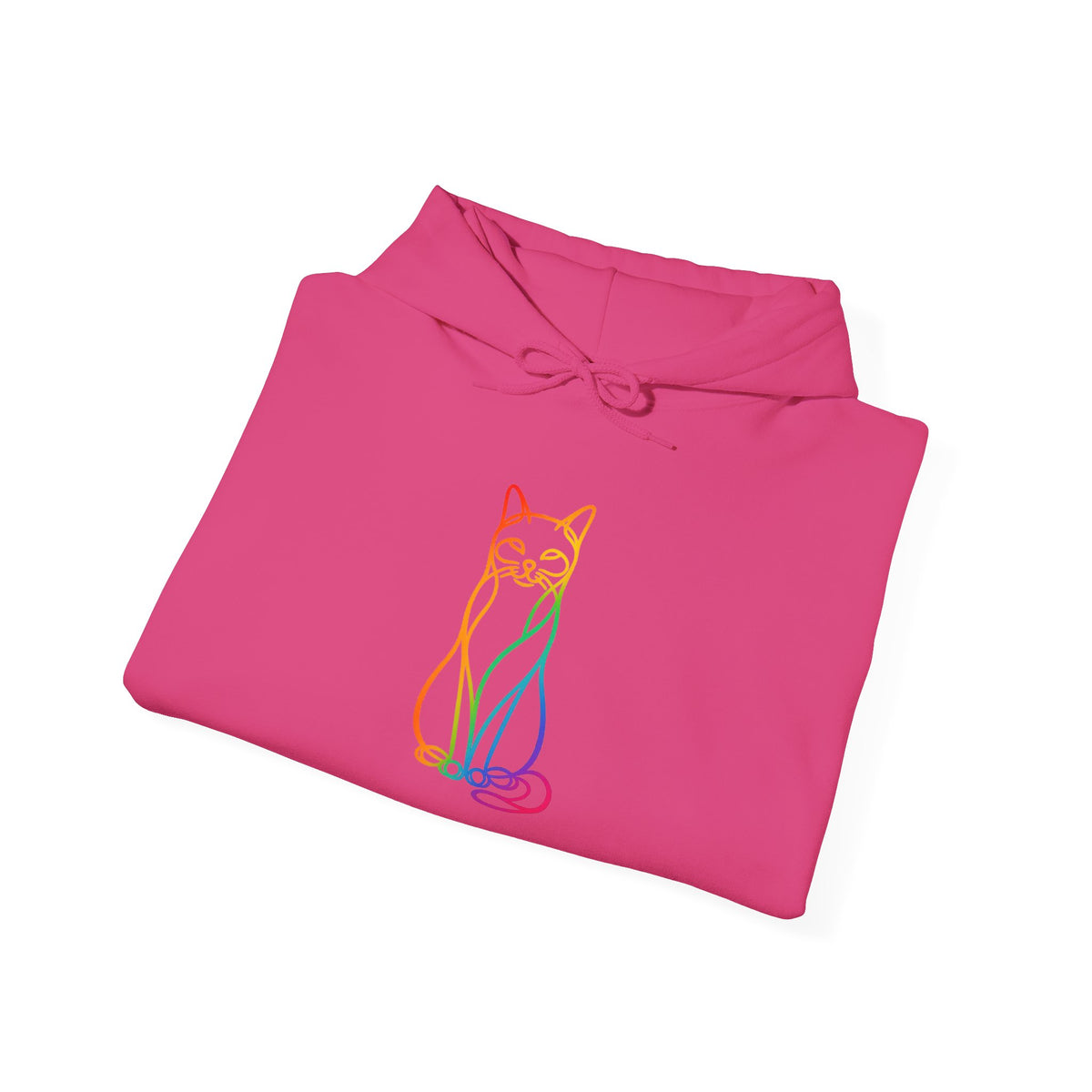 Rainbow Cat Hooded Sweatshirt