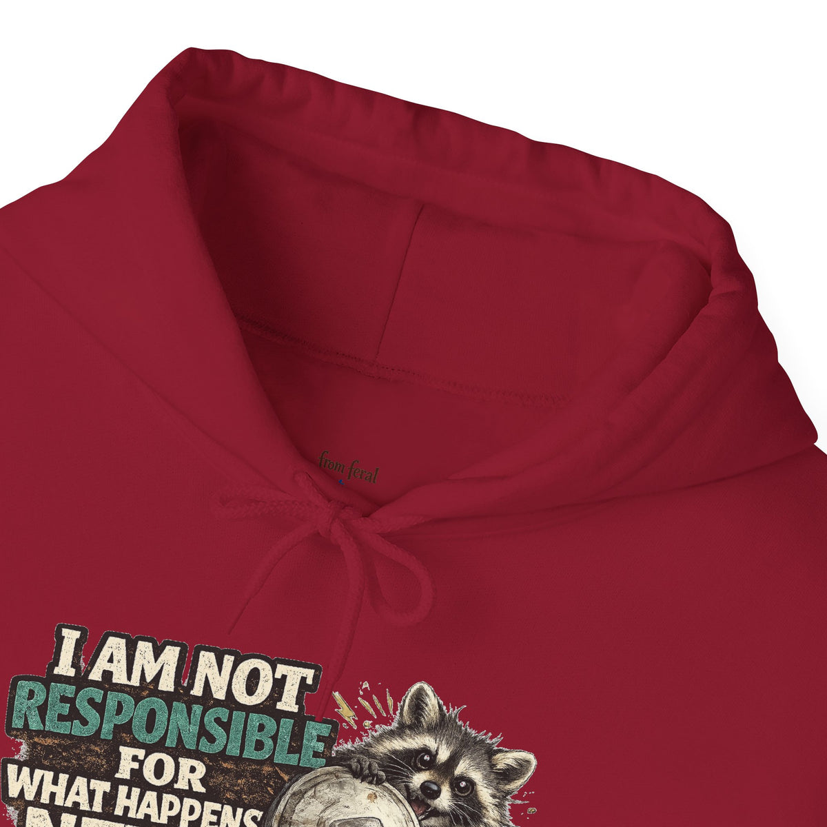 Not Responsible Raccoon Hooded Sweatshirt