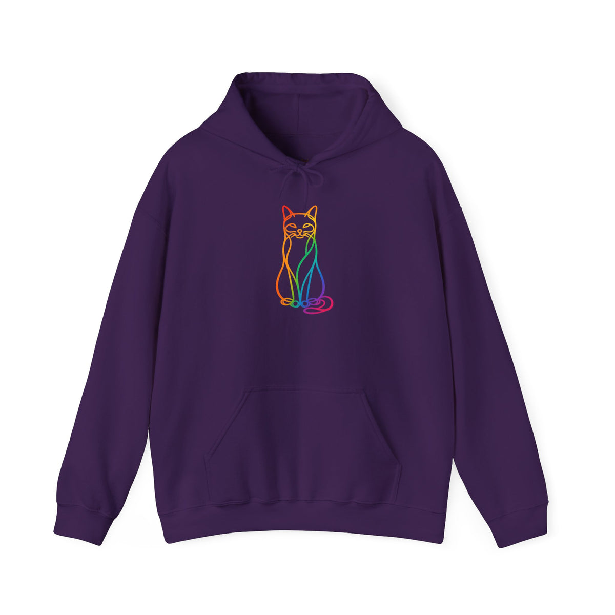 Rainbow Cat Hooded Sweatshirt