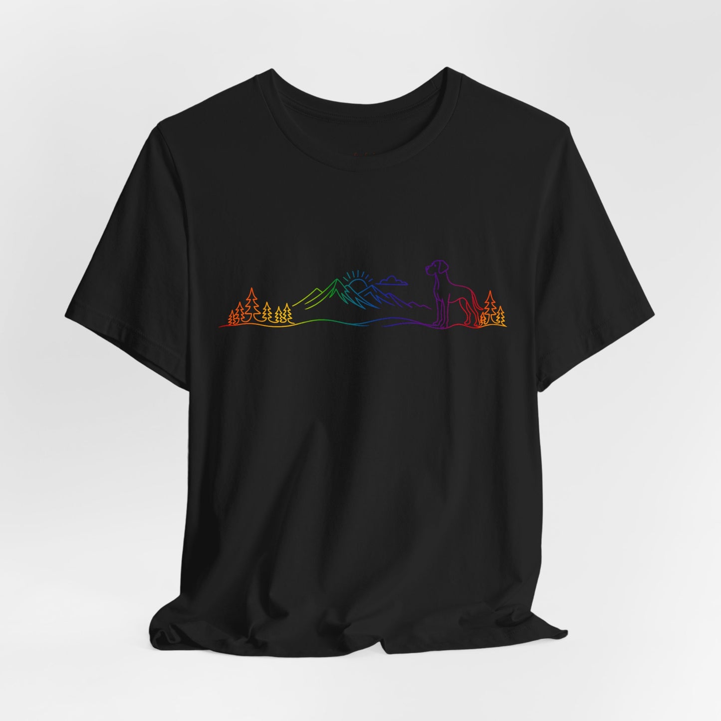 Natural- Eared Great Dane Wild Lines T-Shirt