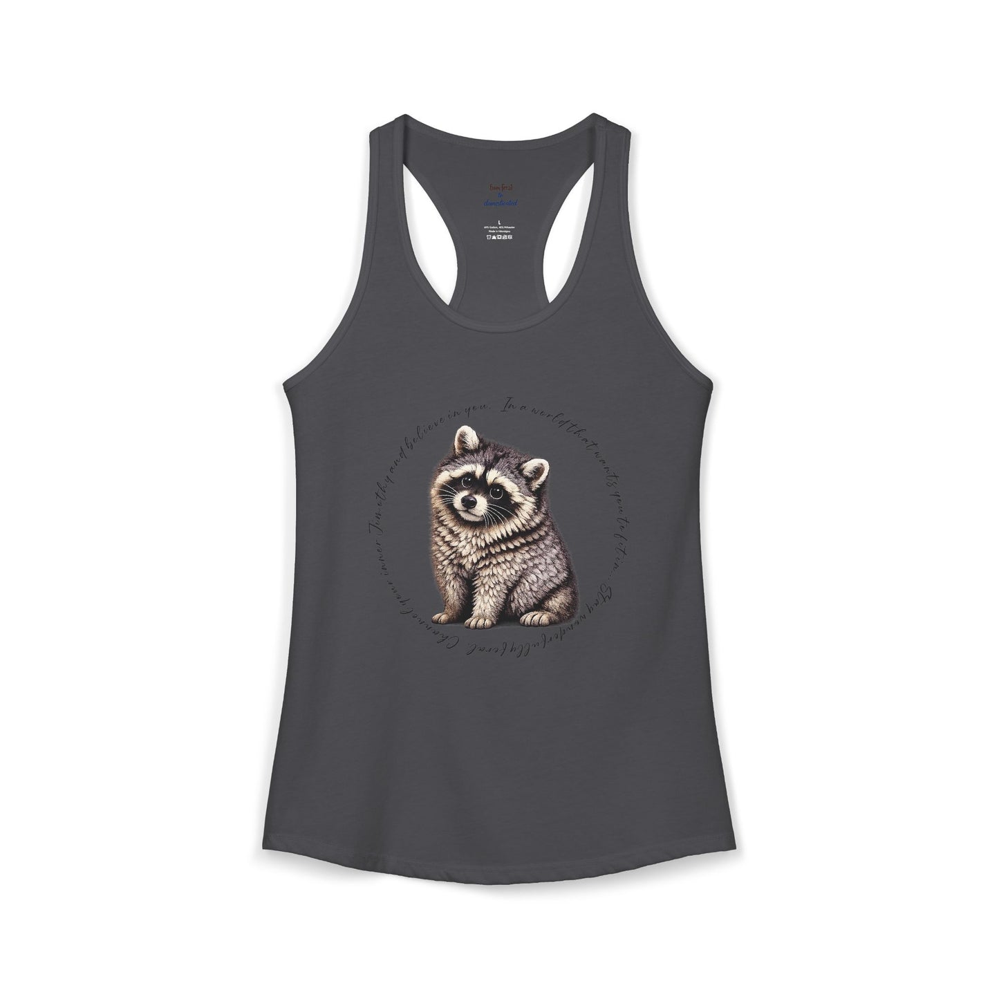 Jimothy Raccoon Racerback Tank