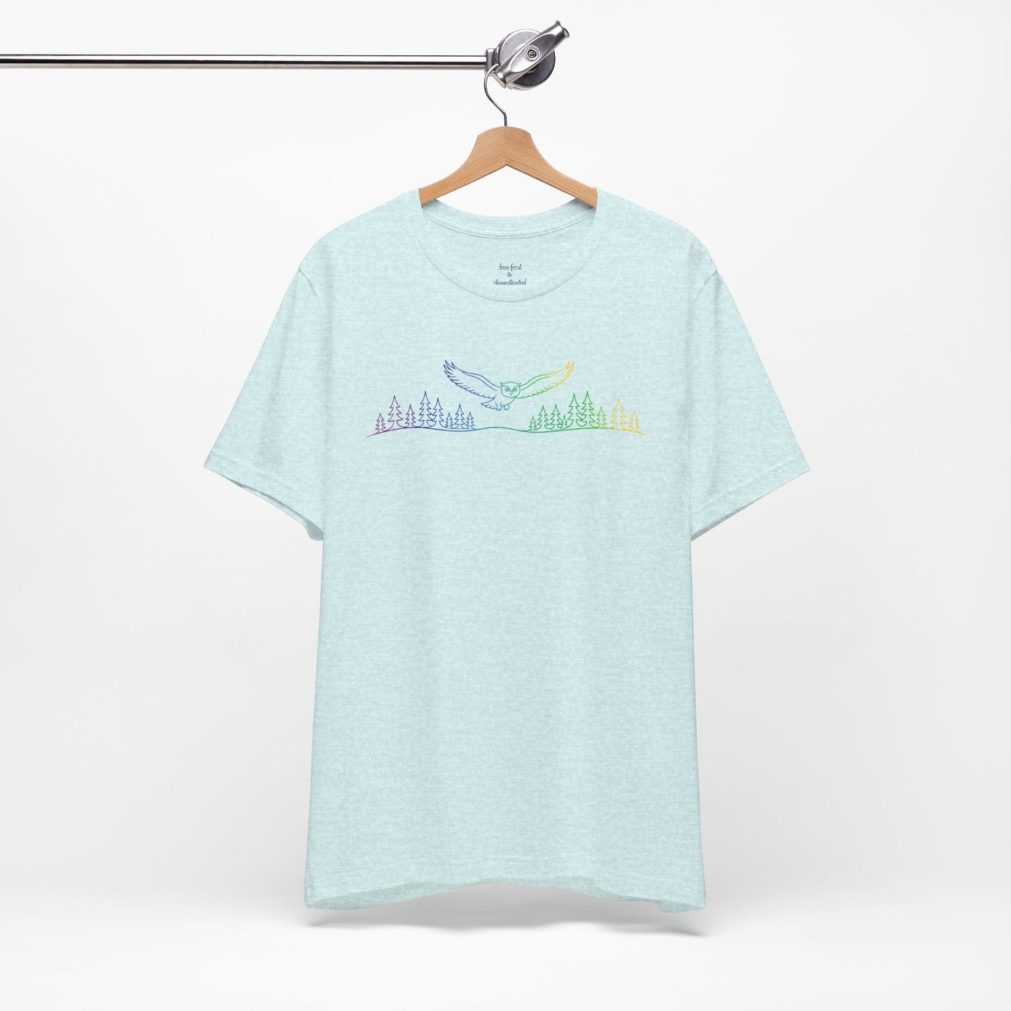Owl | Colorful Line-Work T-Shirt