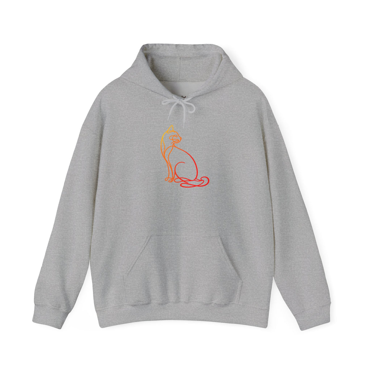 Sunrise Cat Hooded Sweatshirt