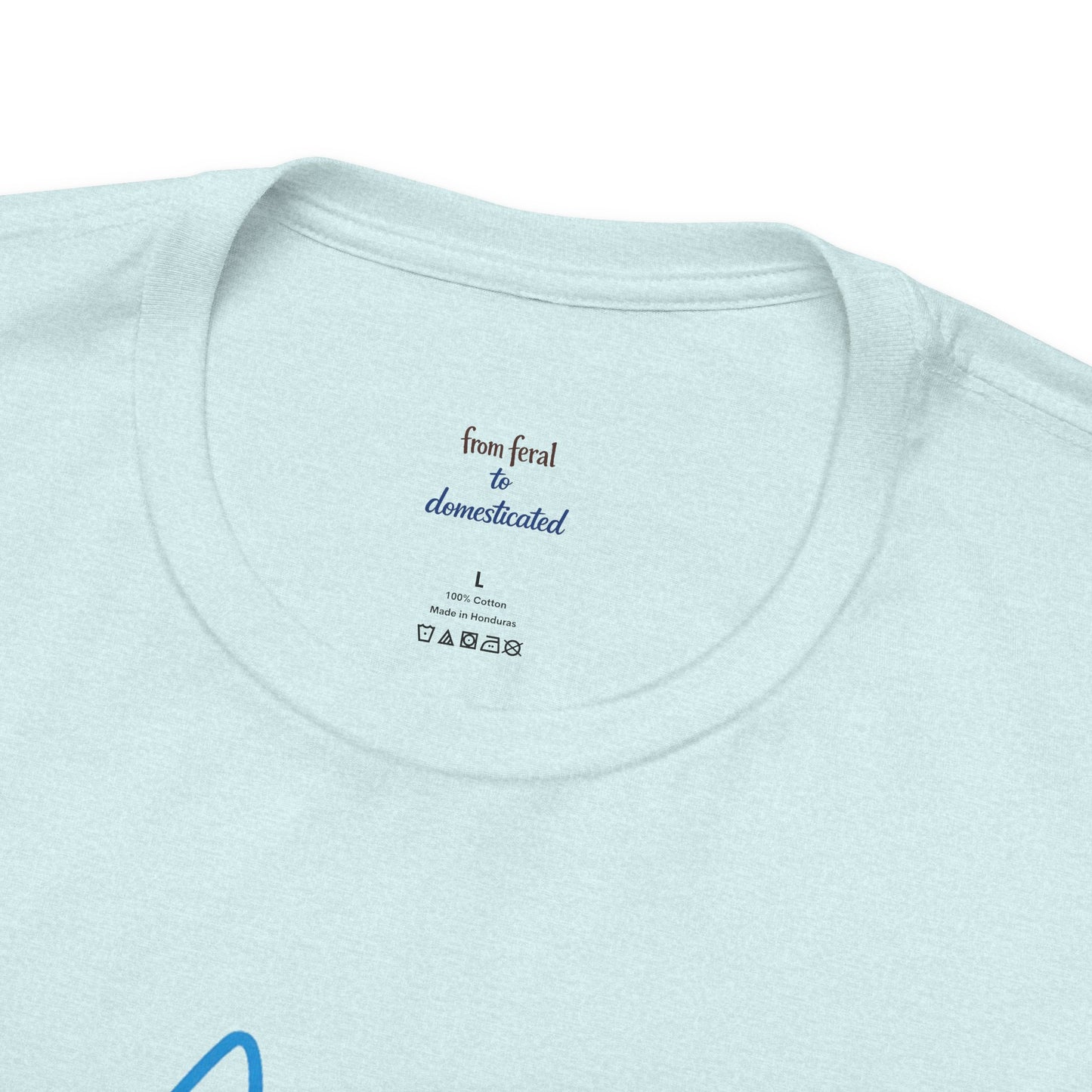 Colorful Line | Work Sitting Cat T-Shirt