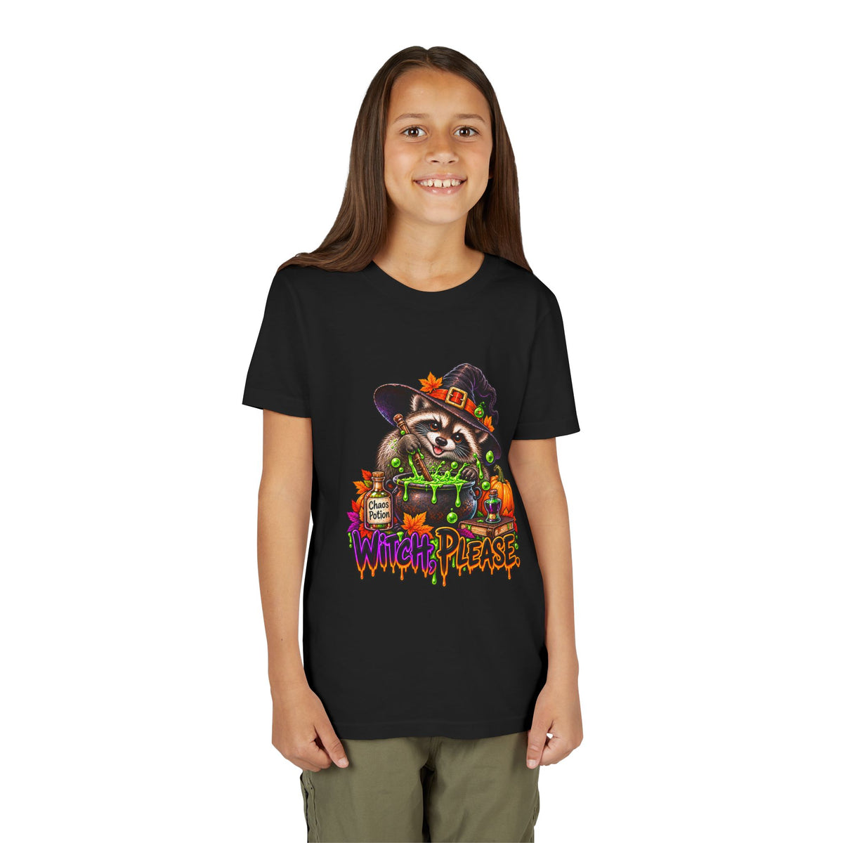 Witch, Please. Youth Tee — Raccoon Kids Tshirt
