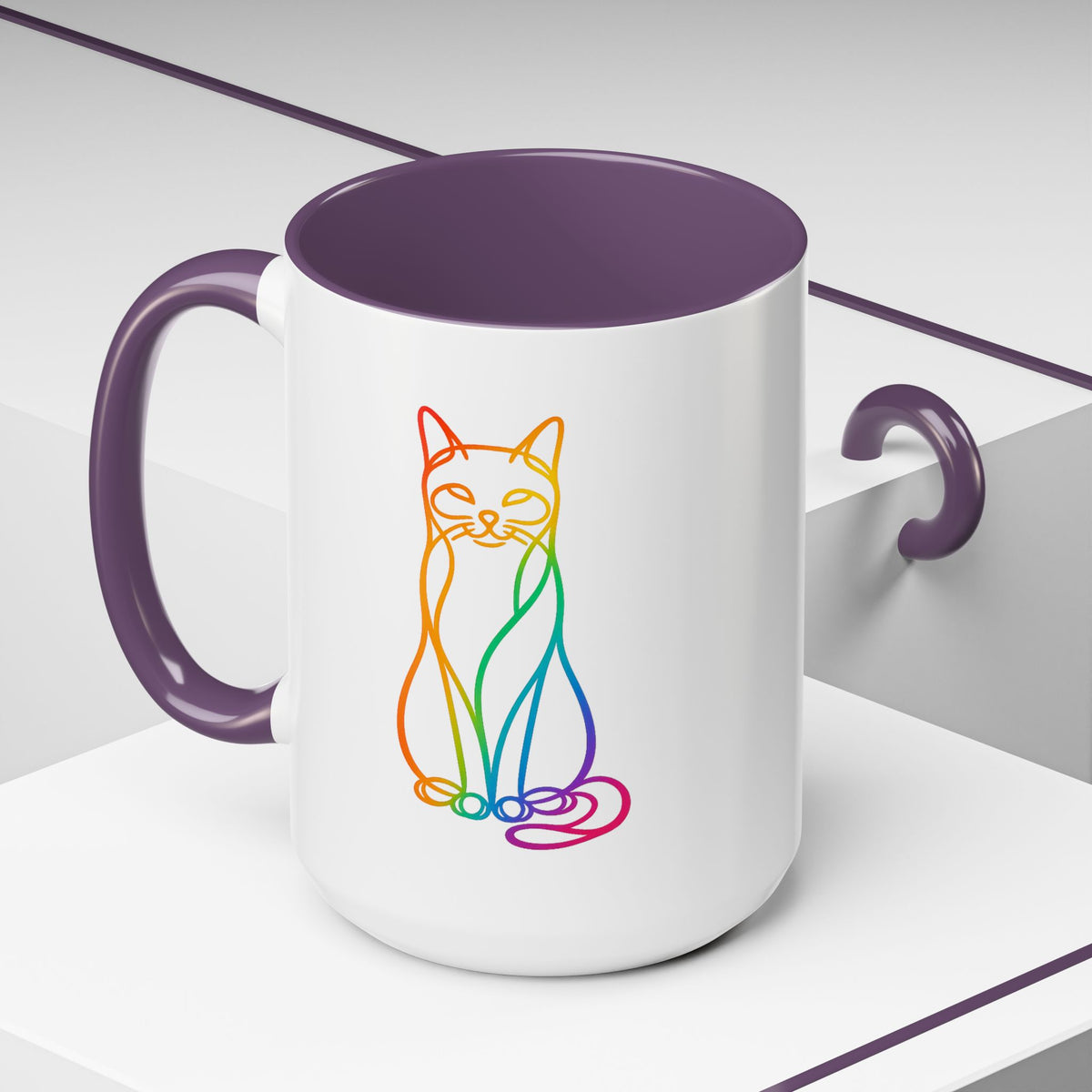 Rainbow Cat Coffee Mug  (11/15oz)