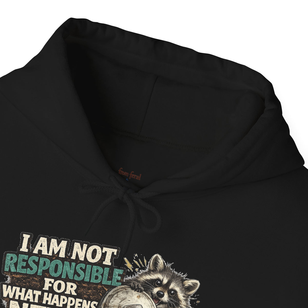 Not Responsible Raccoon Hooded Sweatshirt