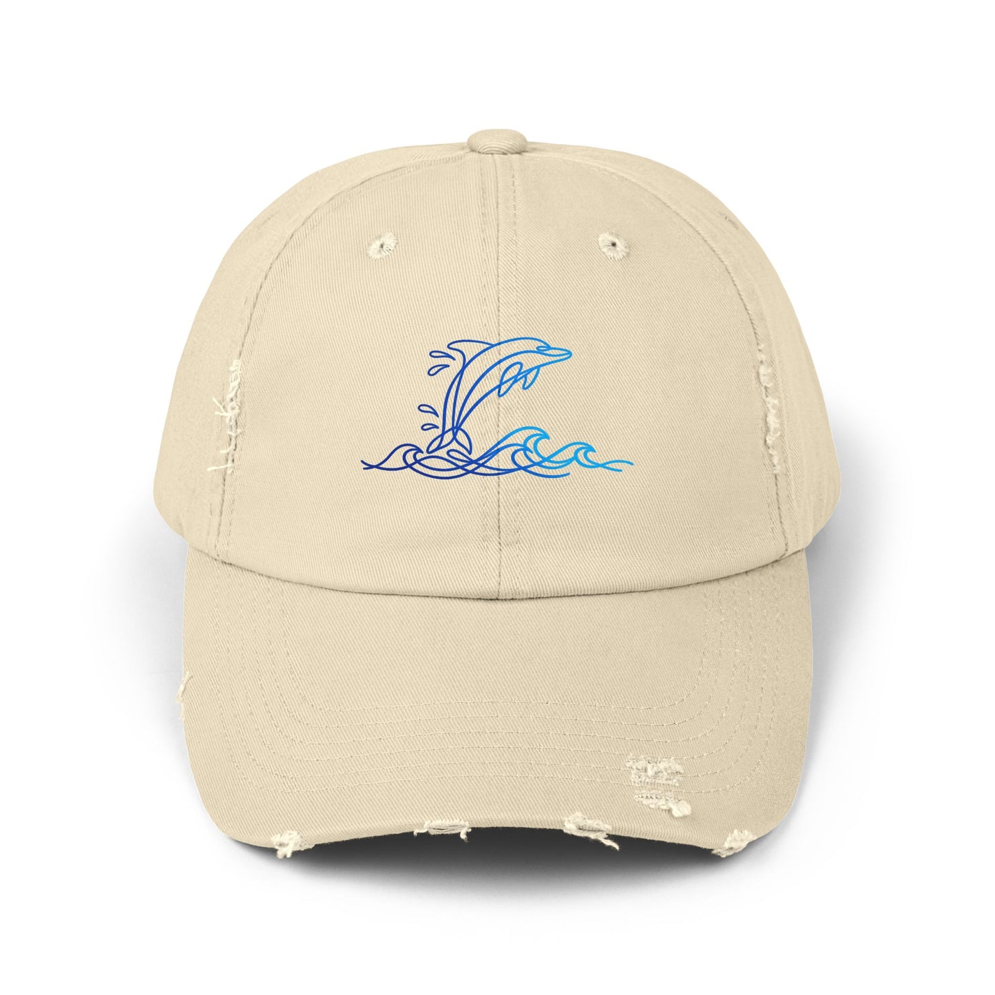 Splashing Dolphin | Distressed Cap