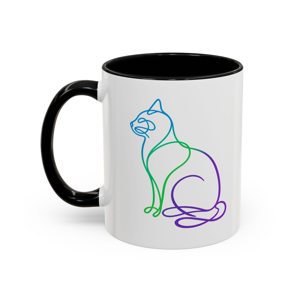 Northern Lights Cat Coffee Mug  (11/15oz)