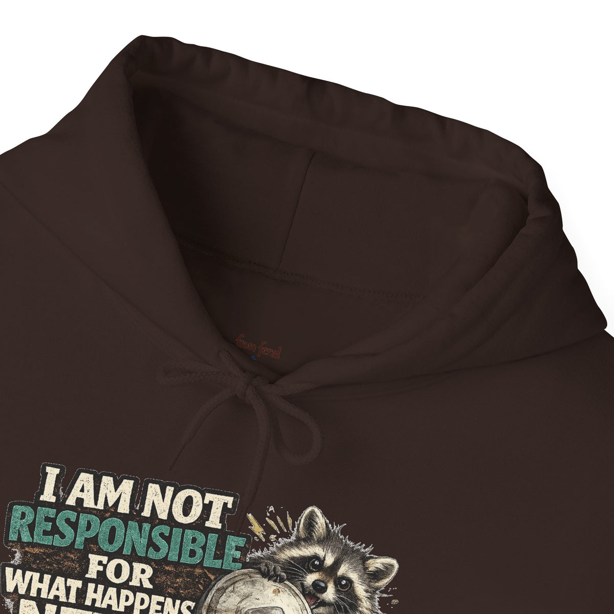 Not Responsible Raccoon Hooded Sweatshirt