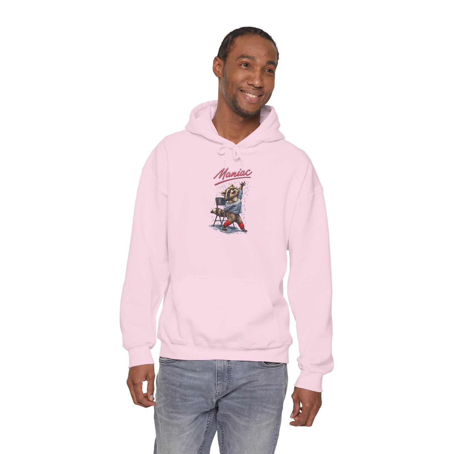 Dancing Raccoon "Maniac" Hooded Sweatshirt