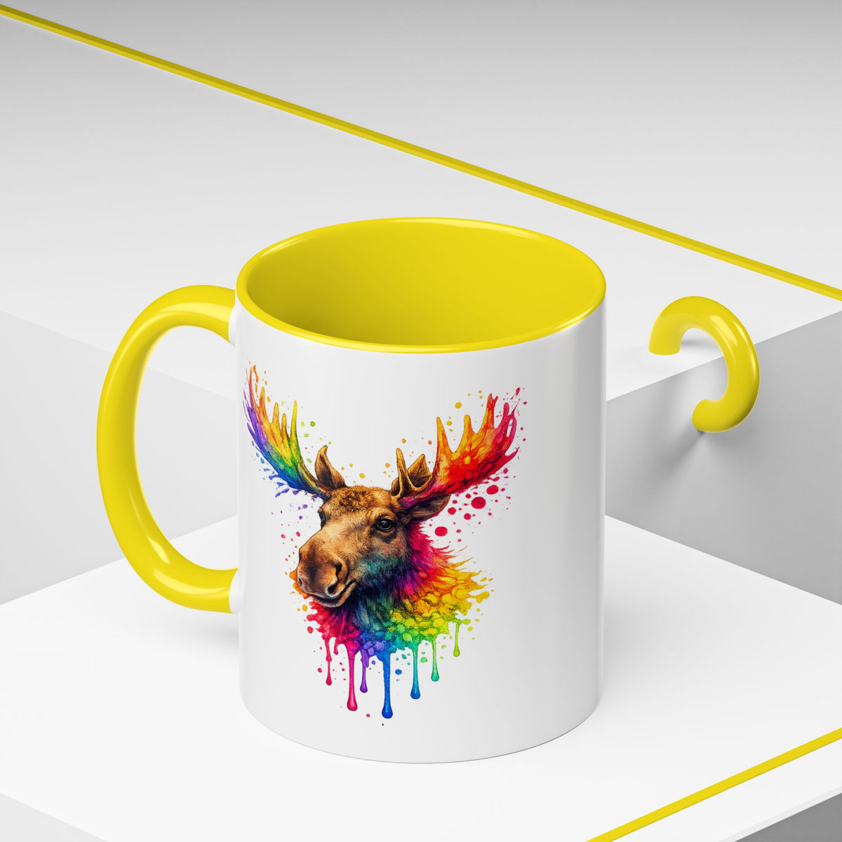 Watercolor Moose Coffee Mug  (11/15oz)