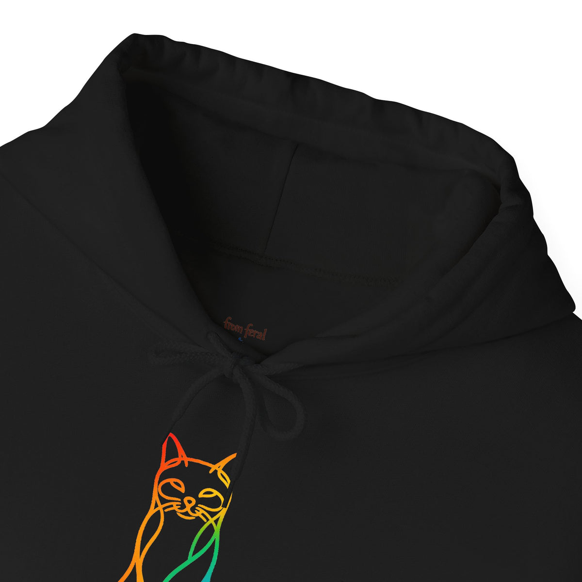 Rainbow Cat Hooded Sweatshirt