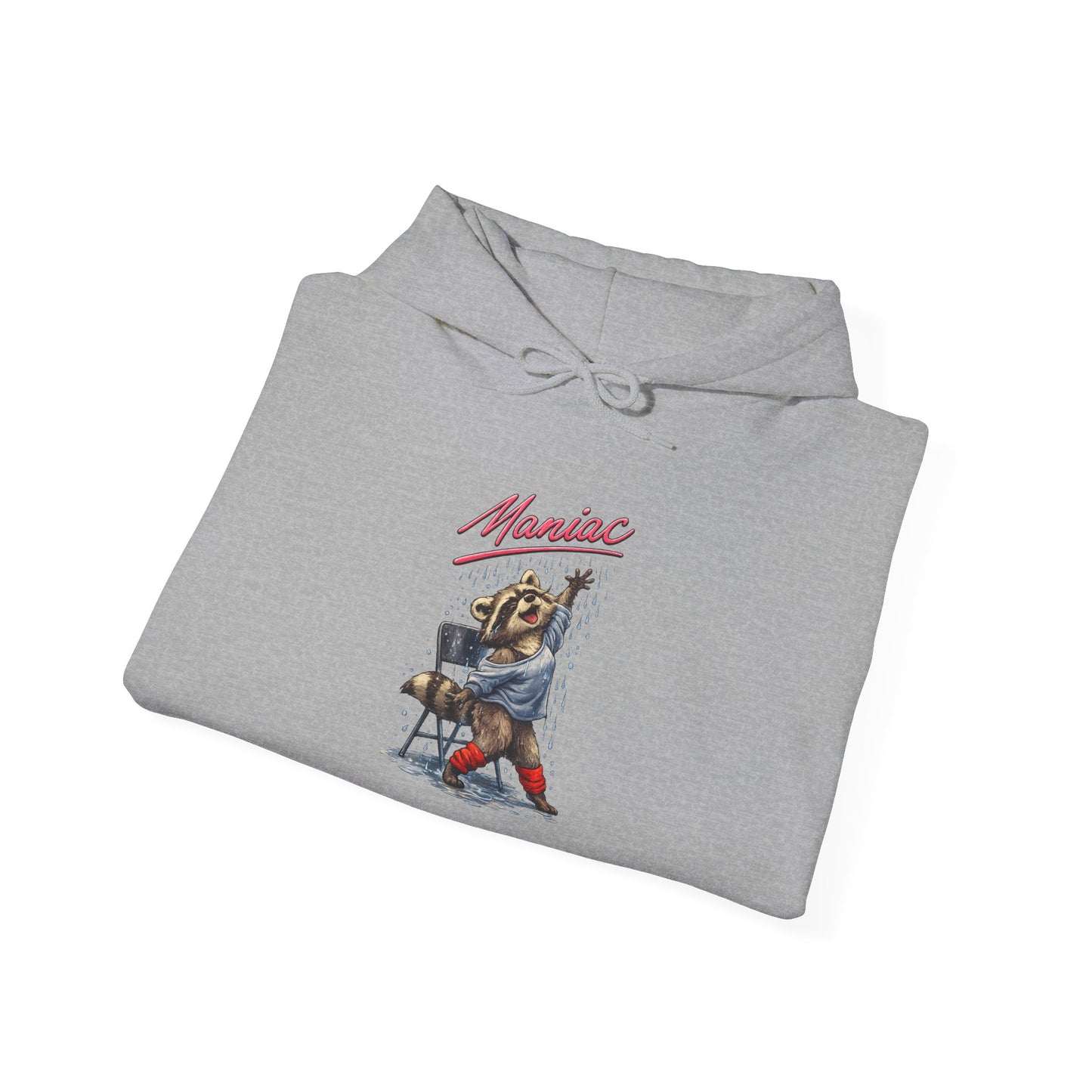 Dancing Raccoon "Maniac" Hooded Sweatshirt