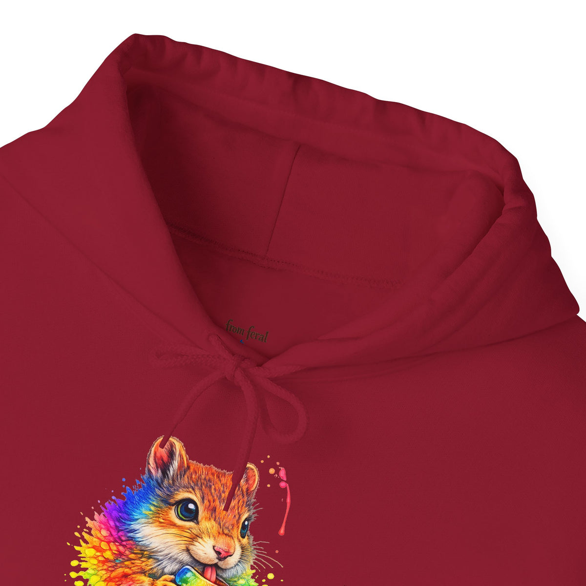 Watercolor Squirrel Hooded Sweatshirt