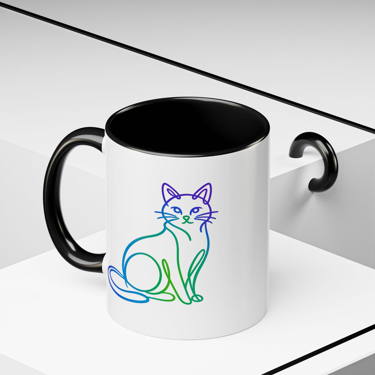 Northern Lights Cat Coffee Mug  (11/15oz)