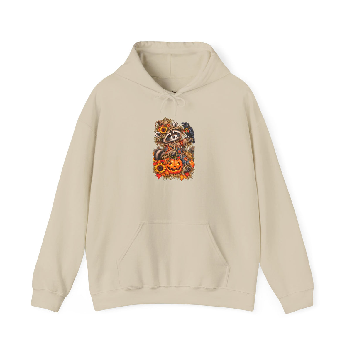 Scarecrow Raccoon Hooded Sweatshirt