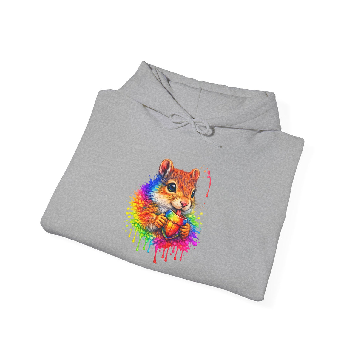 Watercolor Squirrel Hooded Sweatshirt