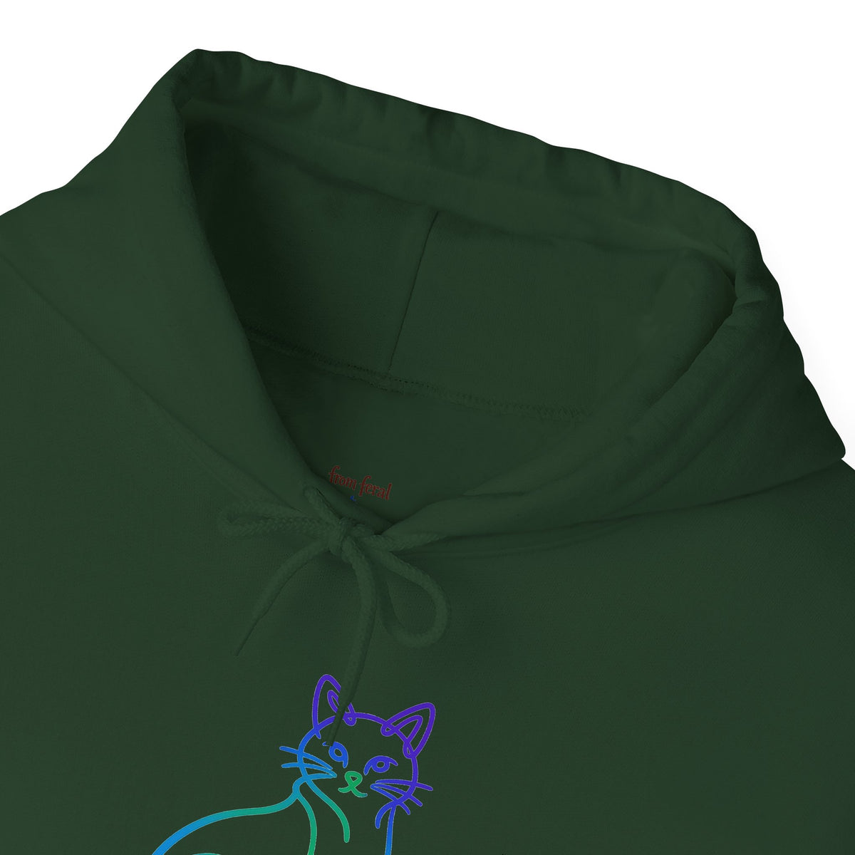 Northern Lights Cat Hooded Sweatshirt