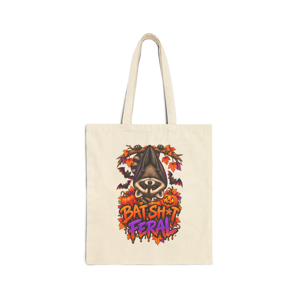Batty Raccoon Tote Bag