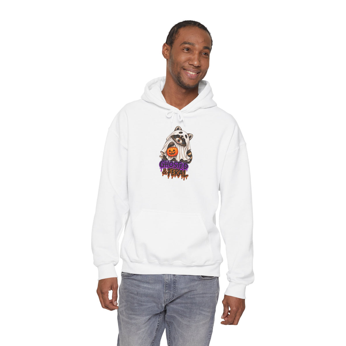 Ghosted Raccoon Hooded Sweatshirt