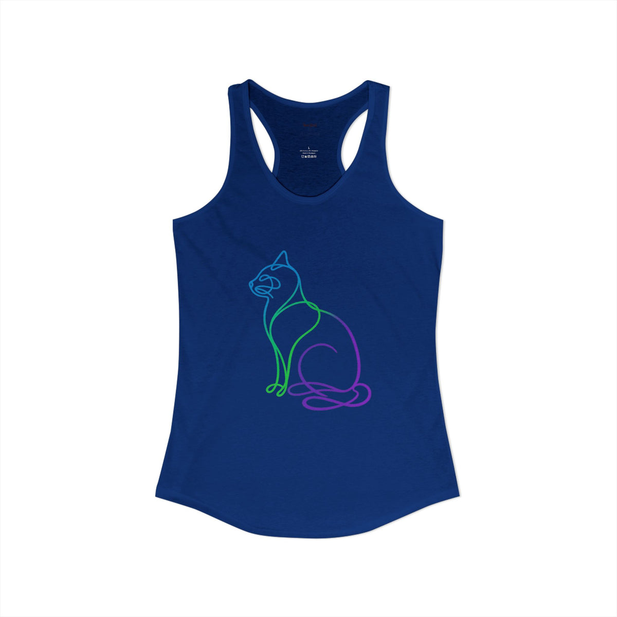 Northern Lights Cat Racerback Tank