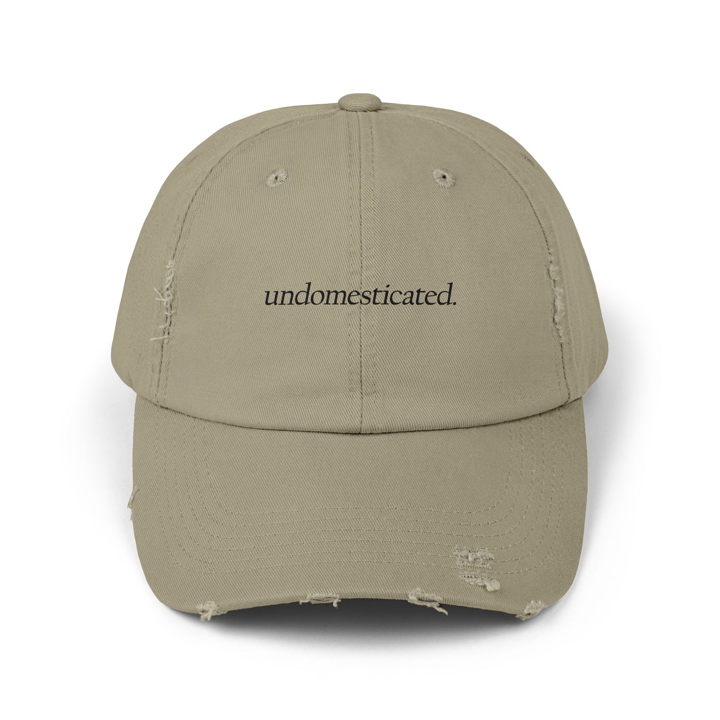 "Undomesticated" Distressed Cap —  Funny Truth Hat