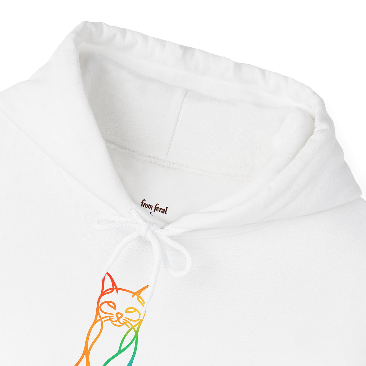 Rainbow Cat Hooded Sweatshirt