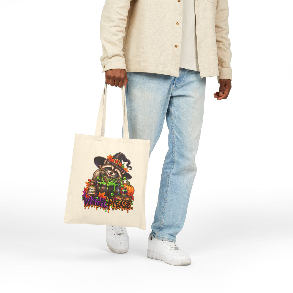Witch, Please. Raccoon Tote Bag