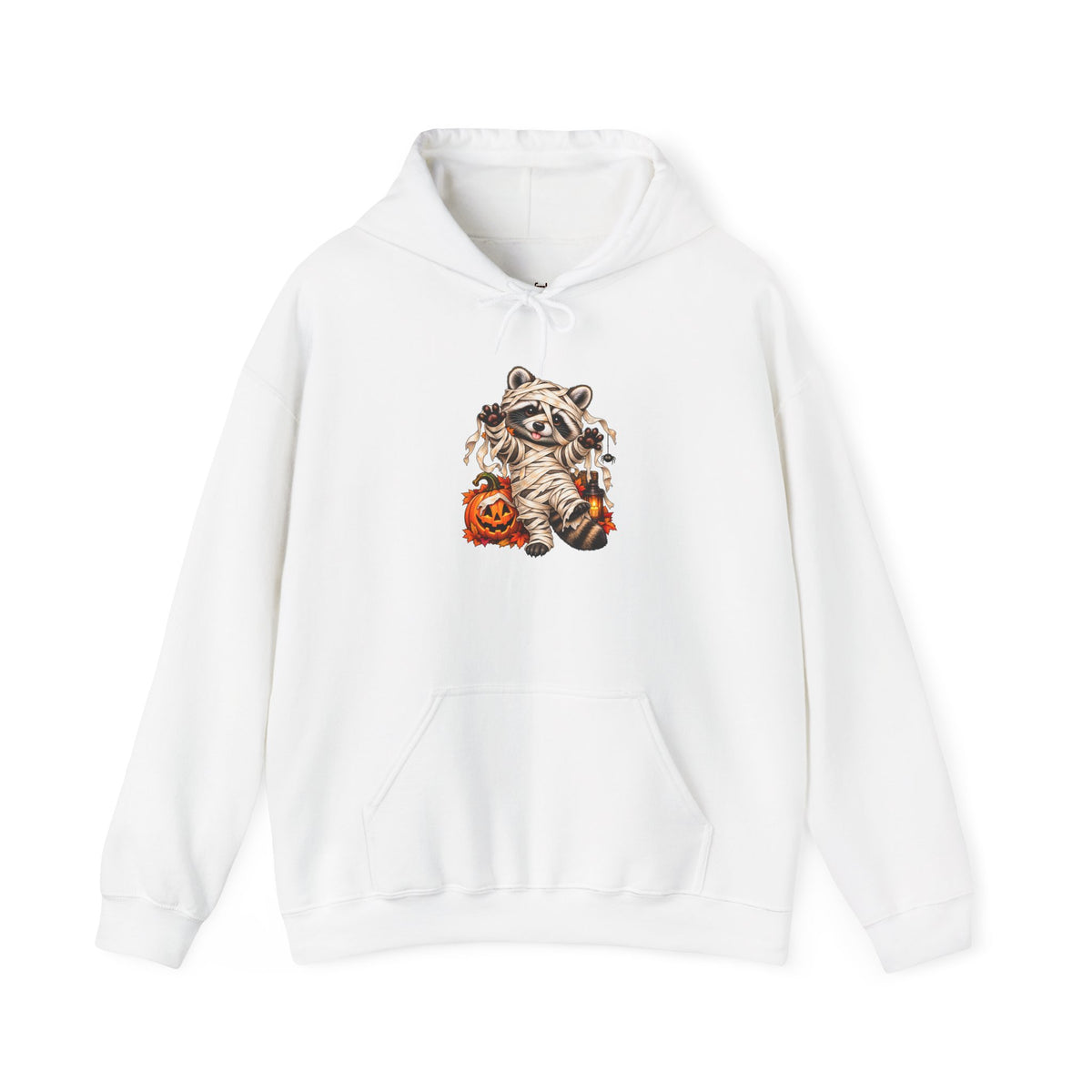 Mummy Raccoon Halloween Hooded Sweatshirt