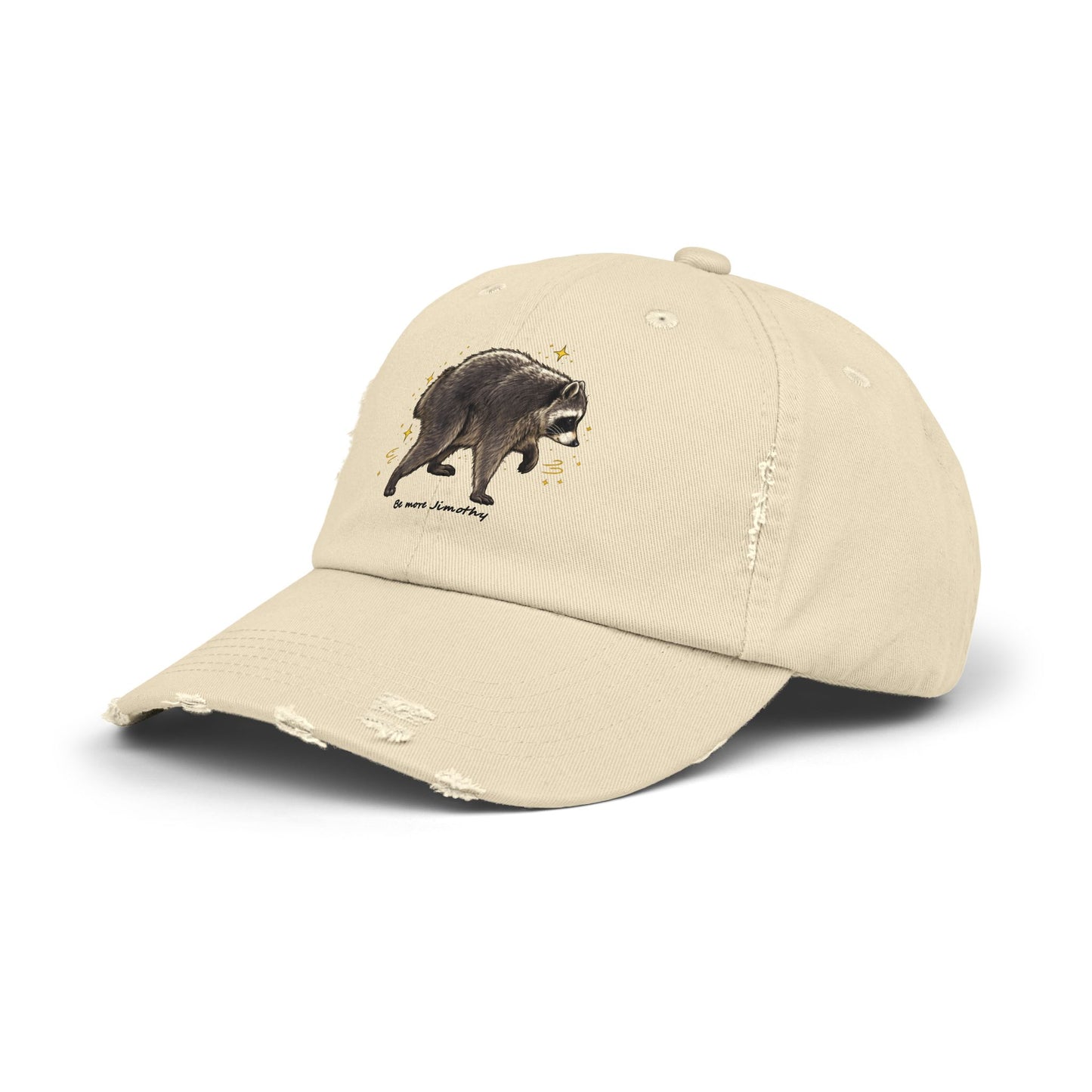 Jimothy The Raccoon Distressed Cap —  Inspirational, Viral Sensation
