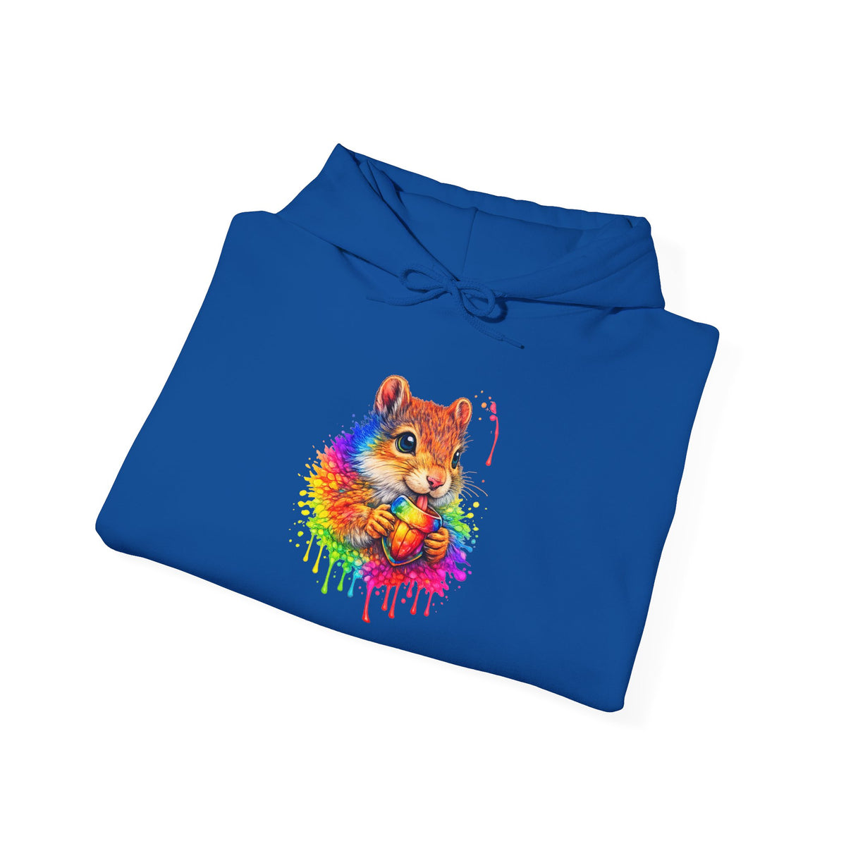Watercolor Squirrel Hooded Sweatshirt