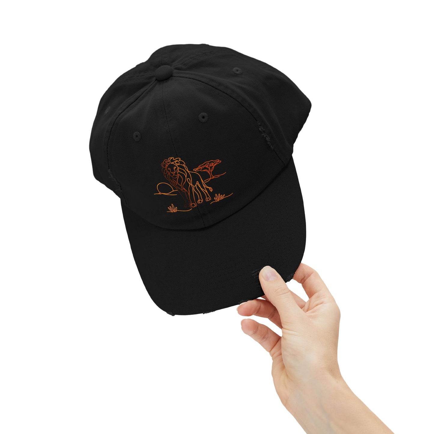 Safari Lion | Distressed Cap