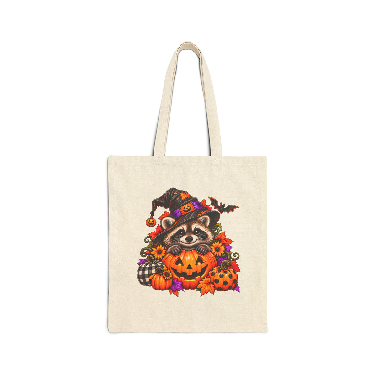Halloween Raccoon Tote Bag