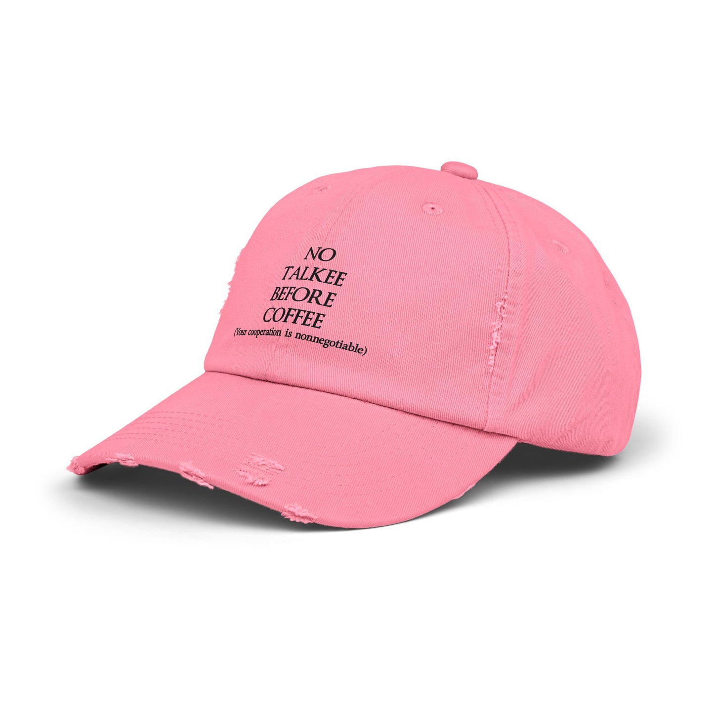 "No Talkee" Distressed Cap —  Funny Truth Hat