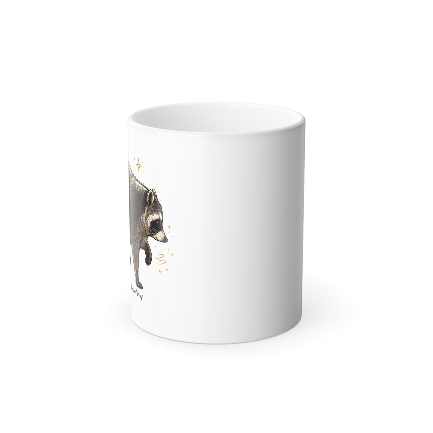 Jimothy The Raccoon Color-Changing Mug  11 oz