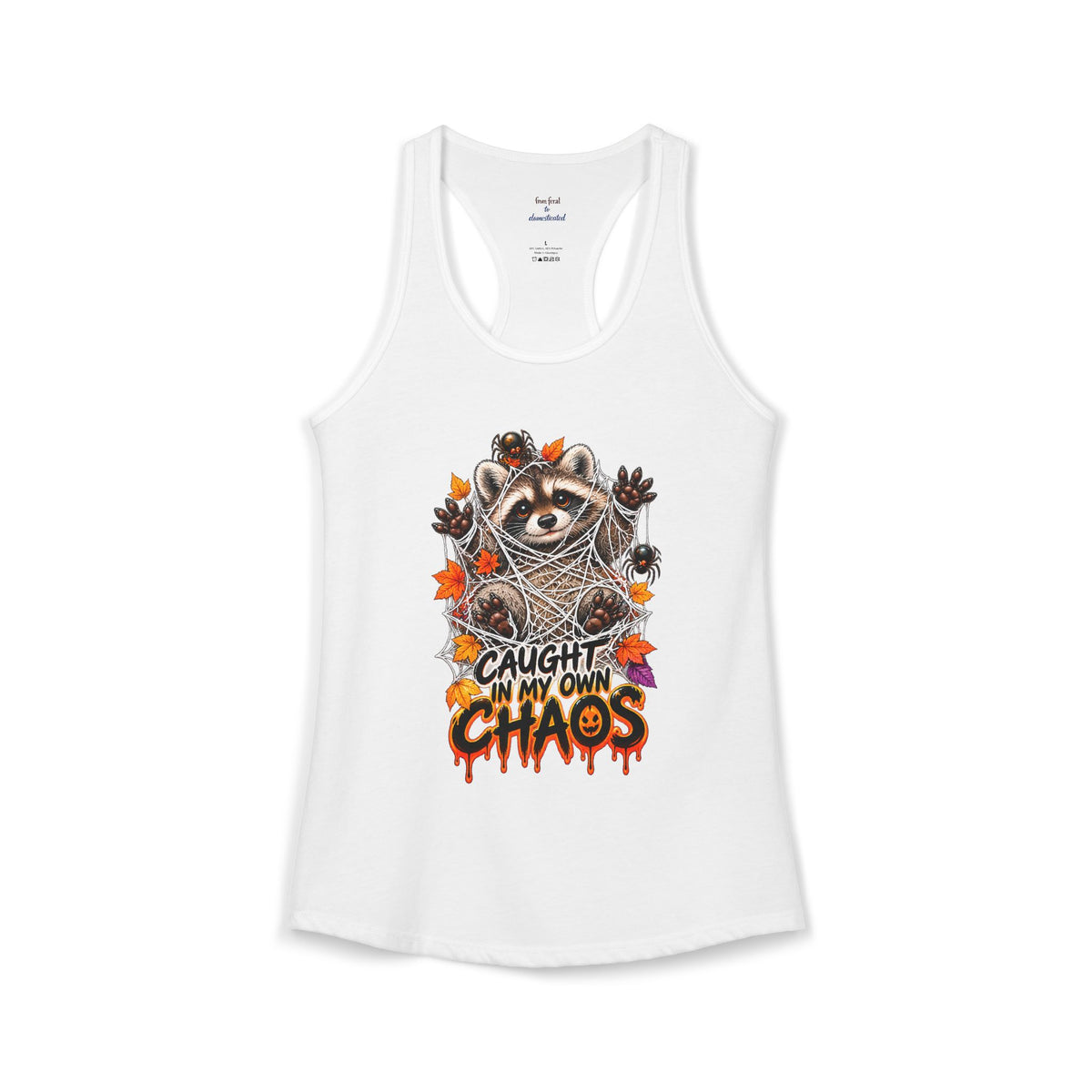 Caught Raccoon Racerback Tank