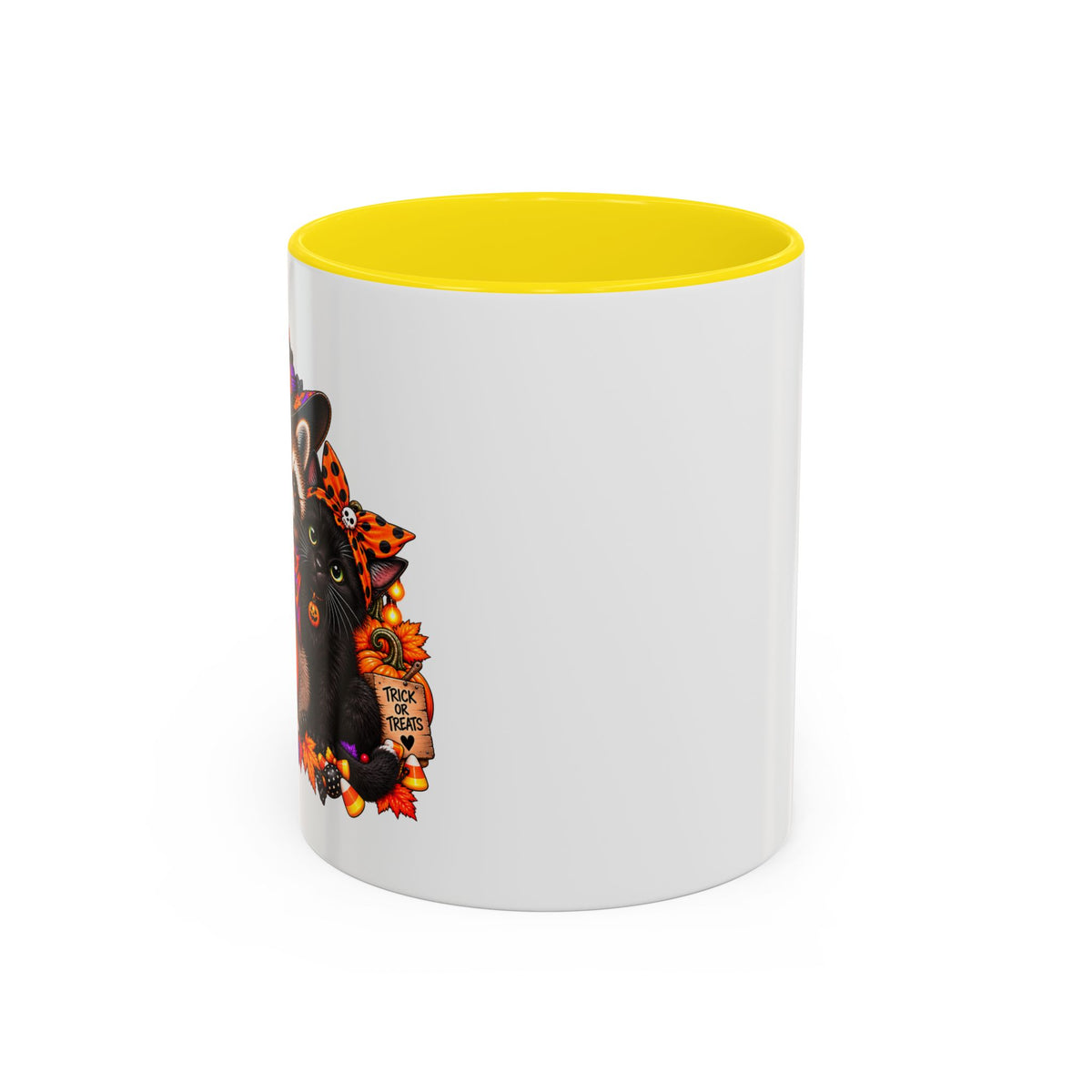 Halloween Raccoon and Black Cat Bestie Coffee Mug  (11/15oz)