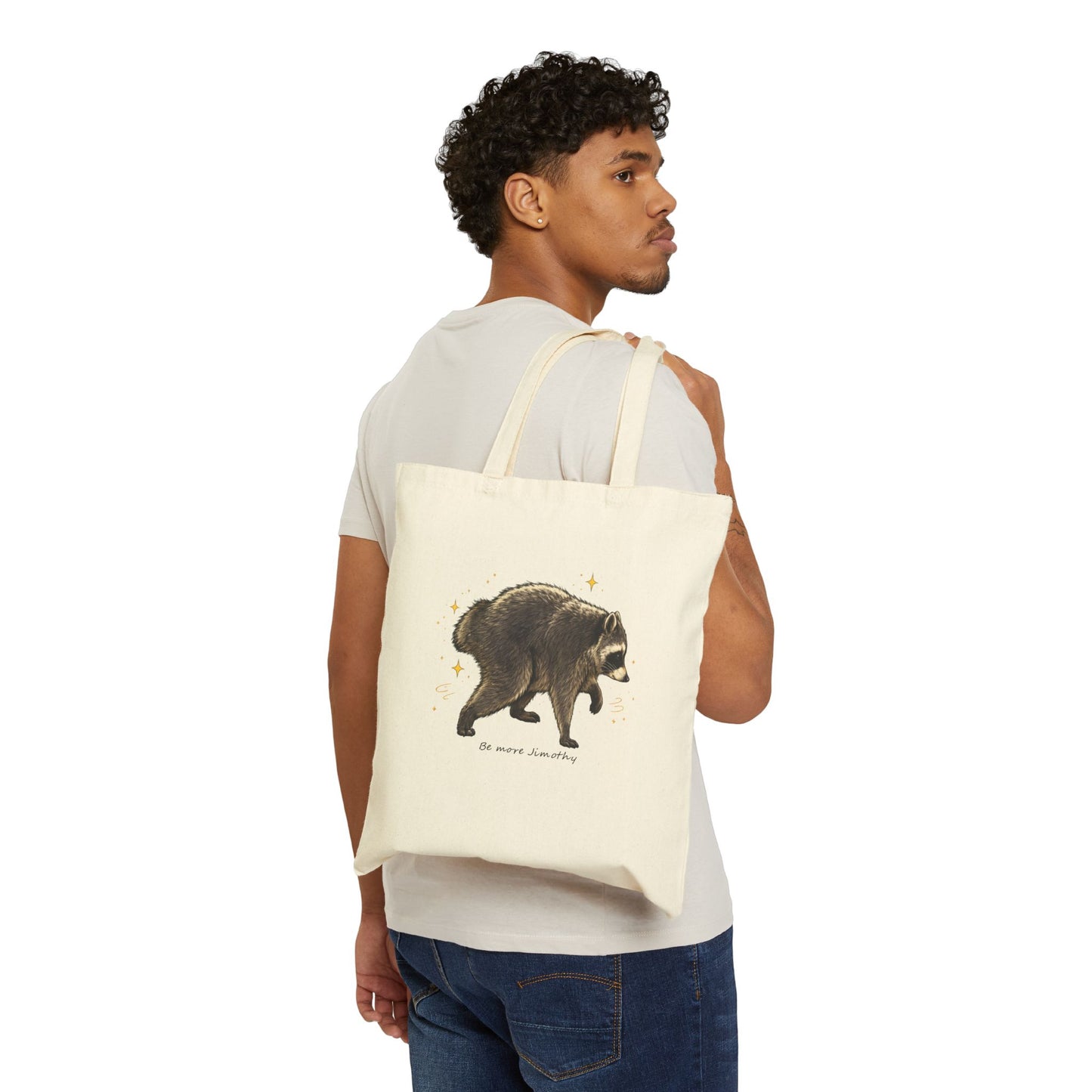 Jimothy The Raccoon Inspirational Tote Bag