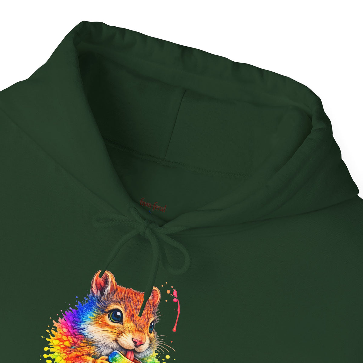 Watercolor Squirrel Hooded Sweatshirt
