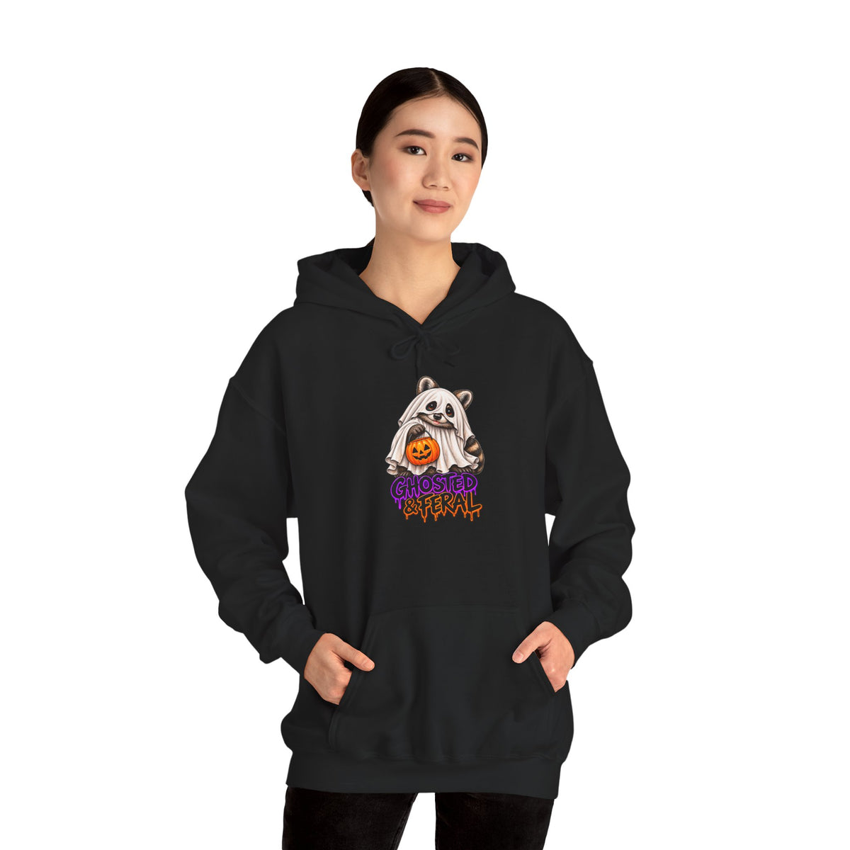 Ghosted Raccoon Hooded Sweatshirt