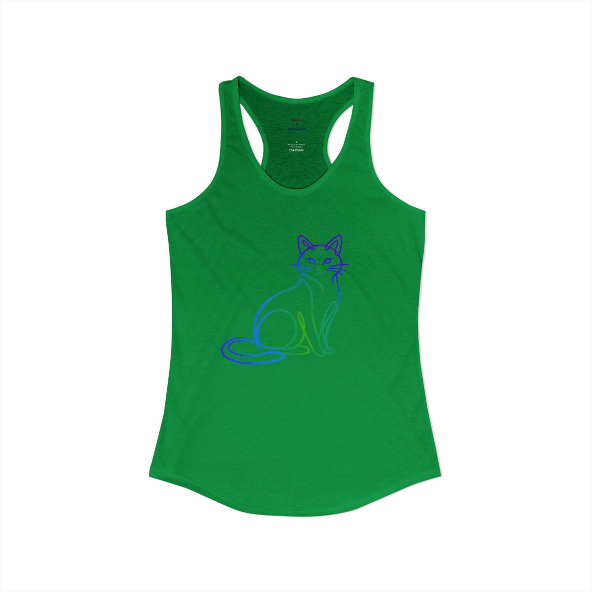 Northern Lights Cat Racerback Tank